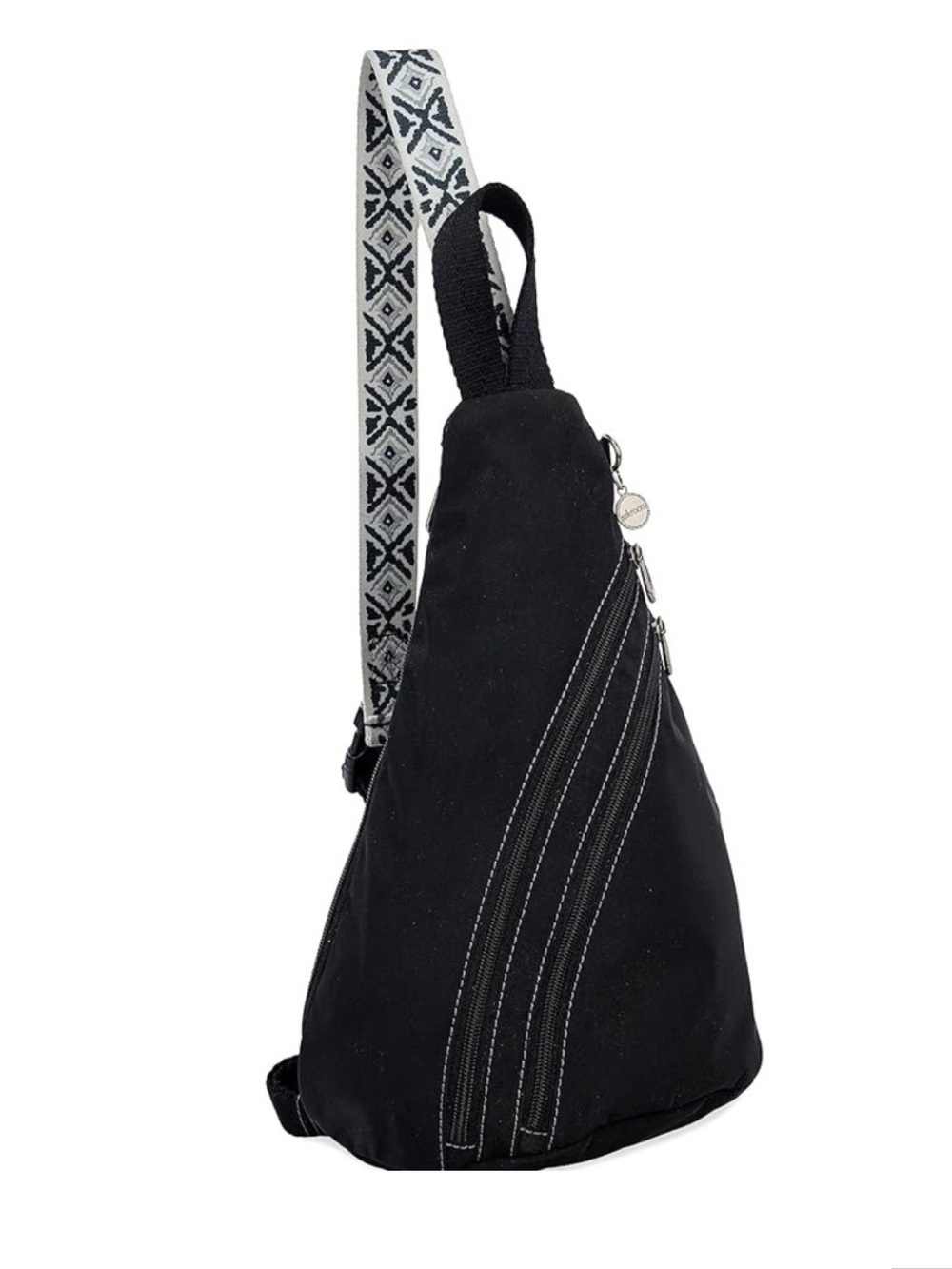 Sakroots On The Go Sling Backpack Eco Twill Black Adjustable Sling Strap - Picture 2 of 11